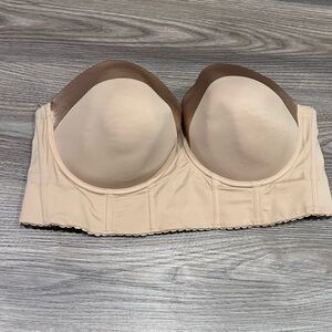 Seamless Strapless Bra - Cream